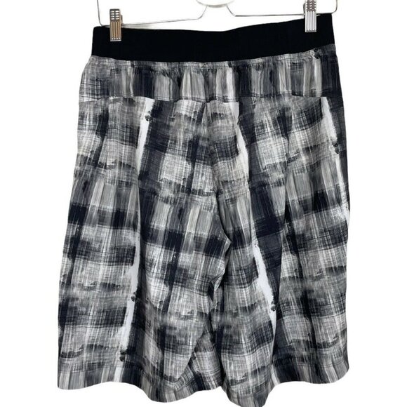 Lululemon Drawstring Pull On Plaid M Shorts - Picture 3 of 7